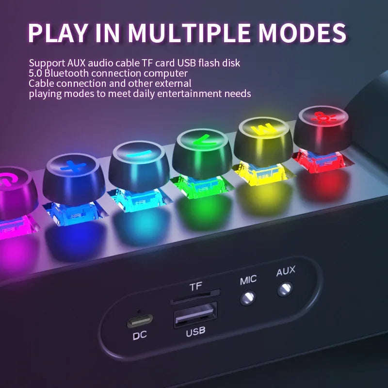 Mechanical Wireless Colorful RGB Speaker - Image 2
