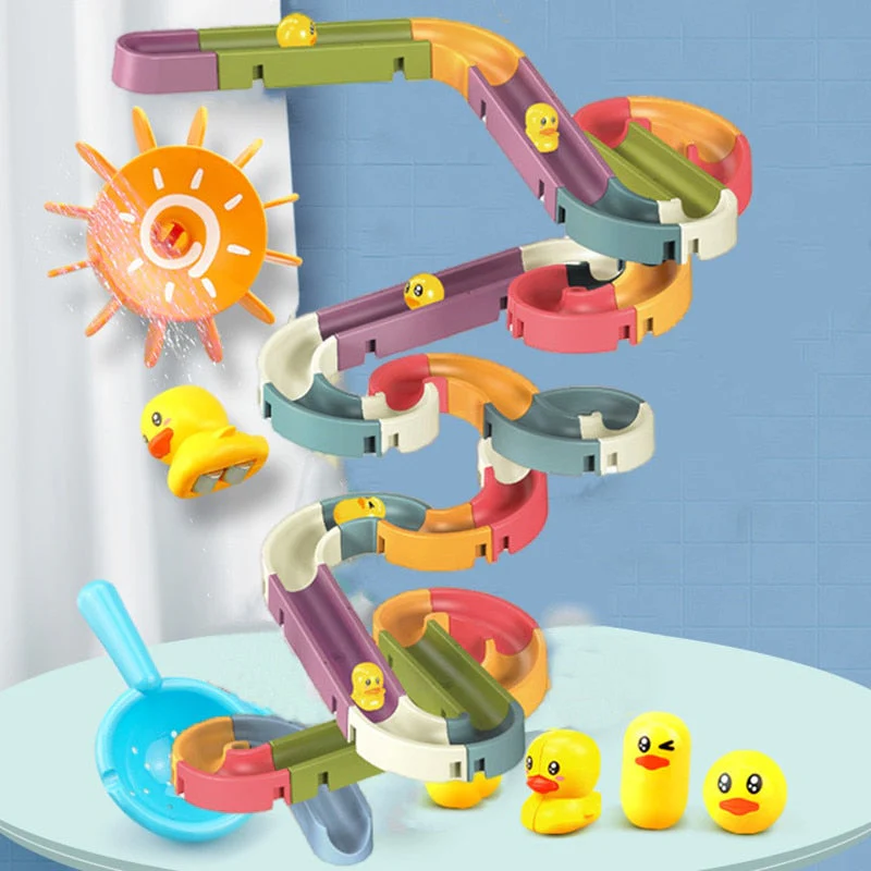 Sliding Ducks Stackable Kids Bath Toy - Image 1