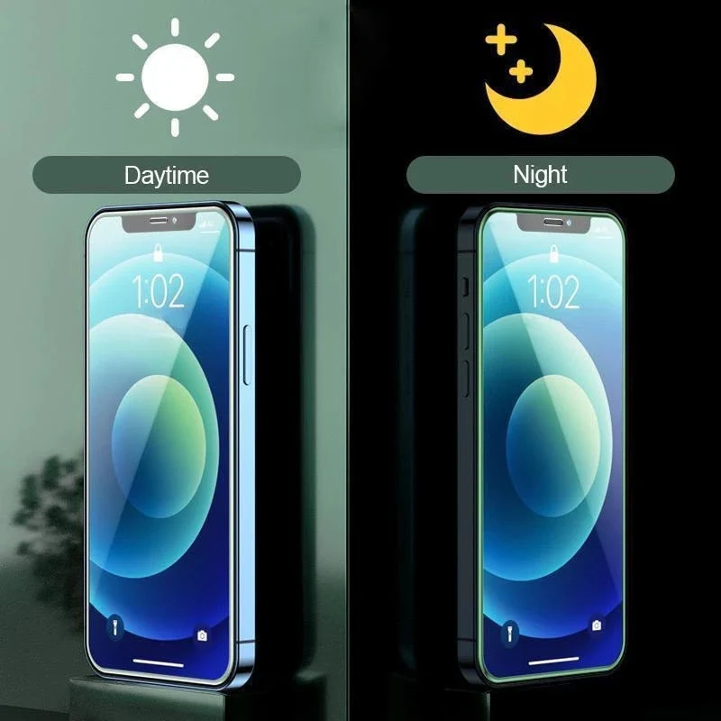 Full Cover Luminous Tempered Glass iPhone Screen Protector - Image 2