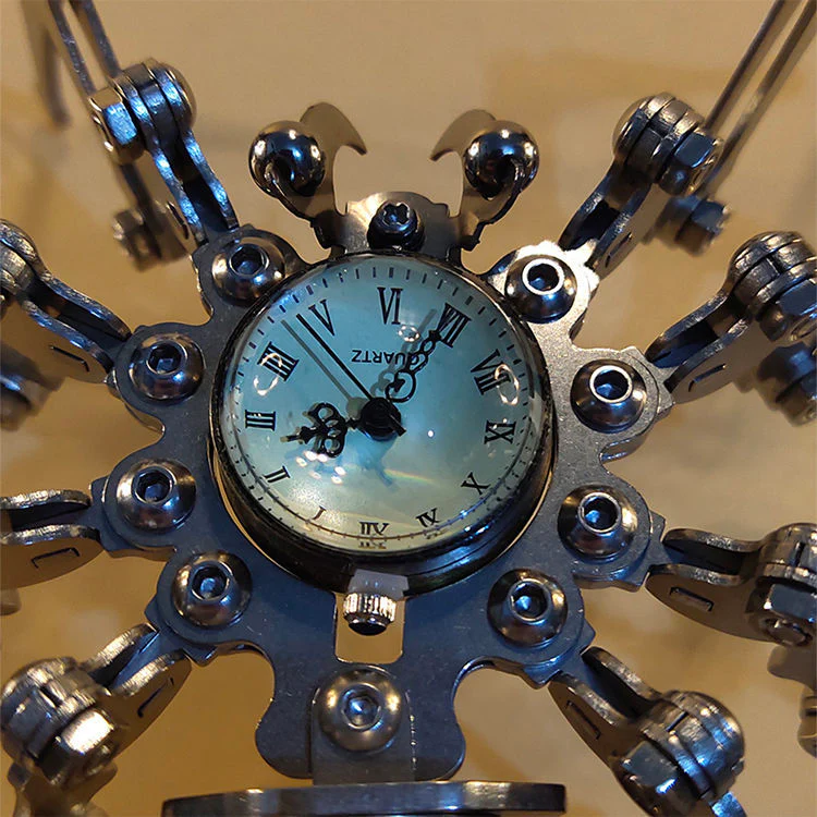 Robot spider Stainless Steel Mechanical Clock - Image 2