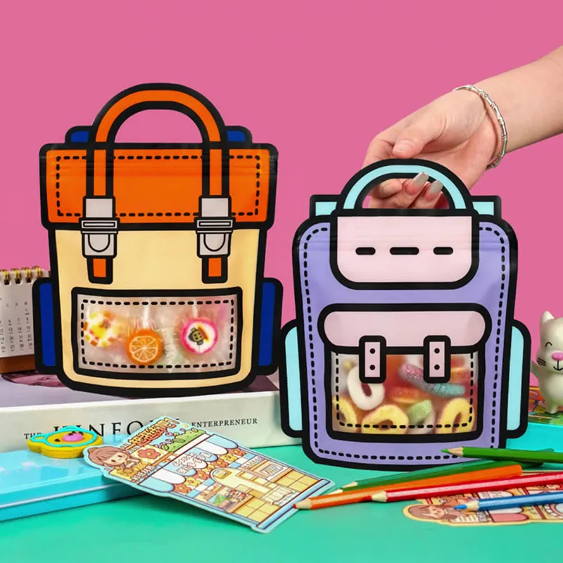 50pcs Creative 2D Cartoon Schoolbag - Image 2