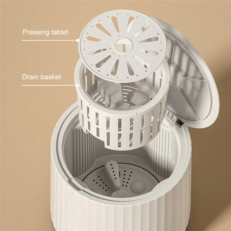 4L Mini Portable Rotating Turbine Washing Machine - Image 2