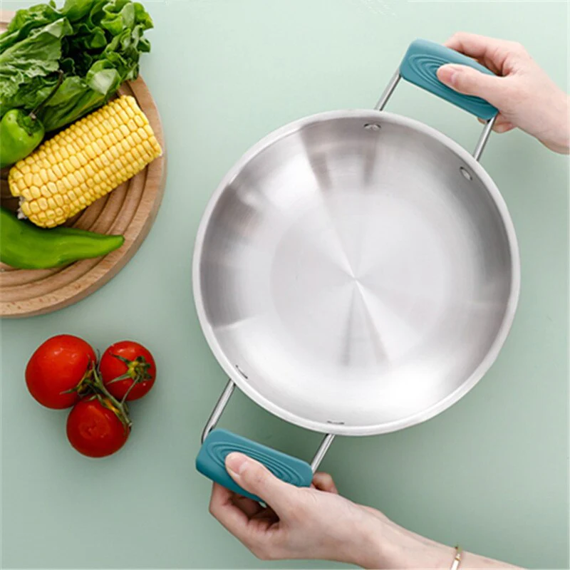 2Pcs Silicone Heat Resistant Cookware Handle - Image 3