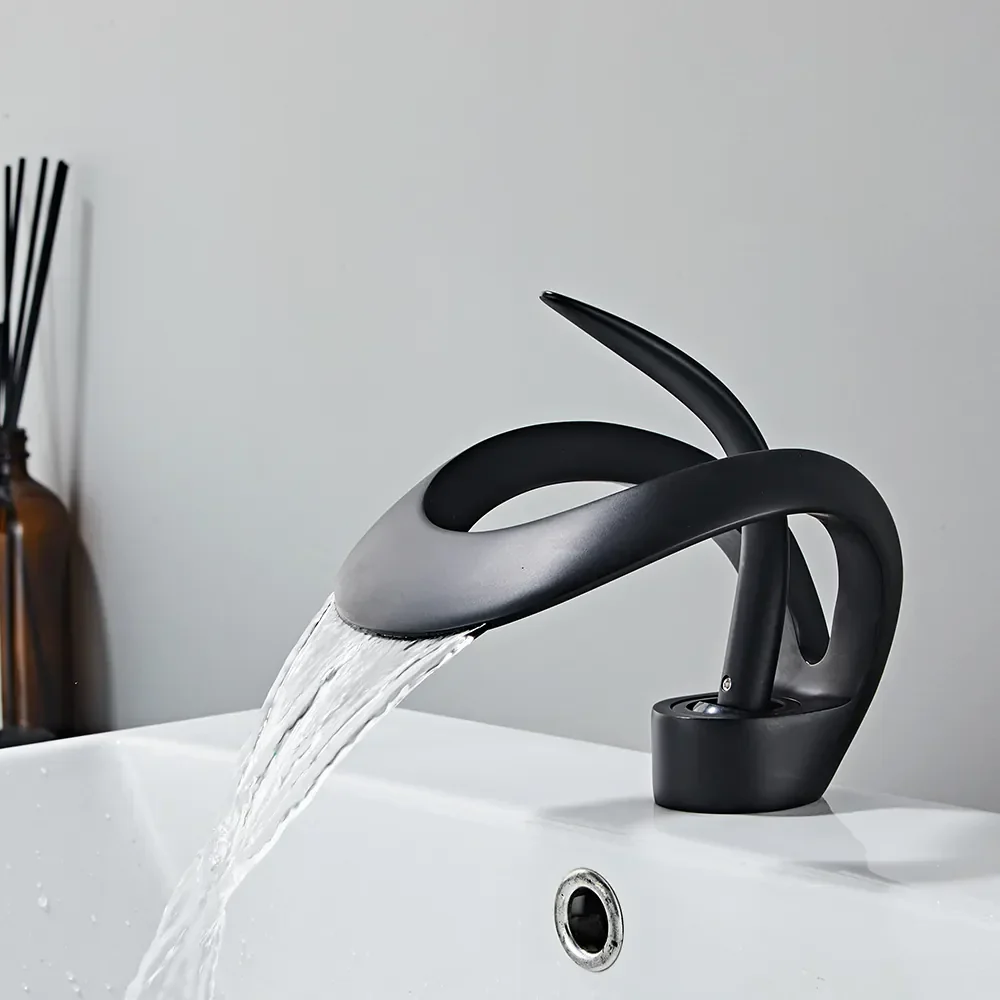 Modern Creative Brass Waterfall Design Faucet - Image 3