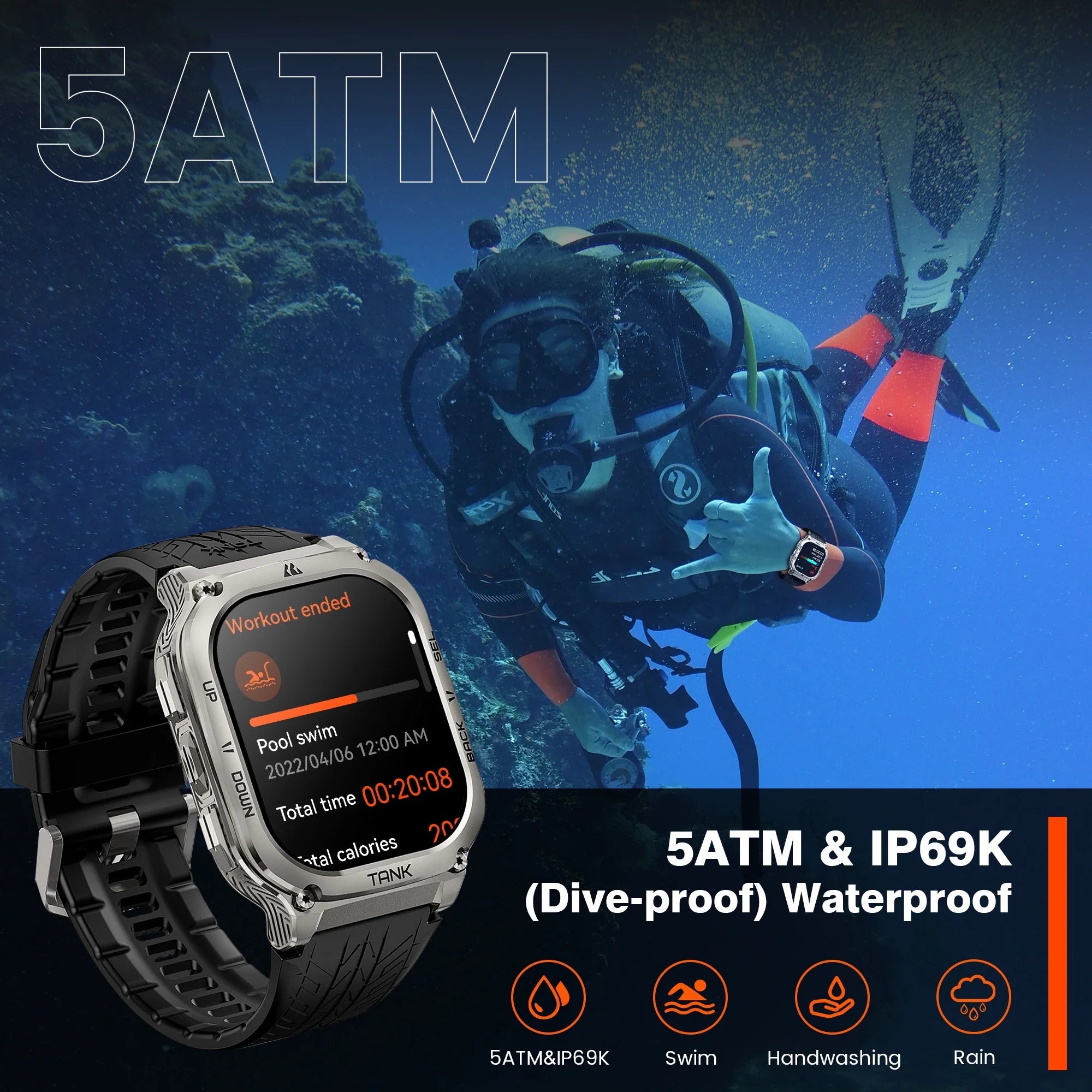 Digital Fitness Tracker High-Performance Ultimate Smartwatch - Image 3