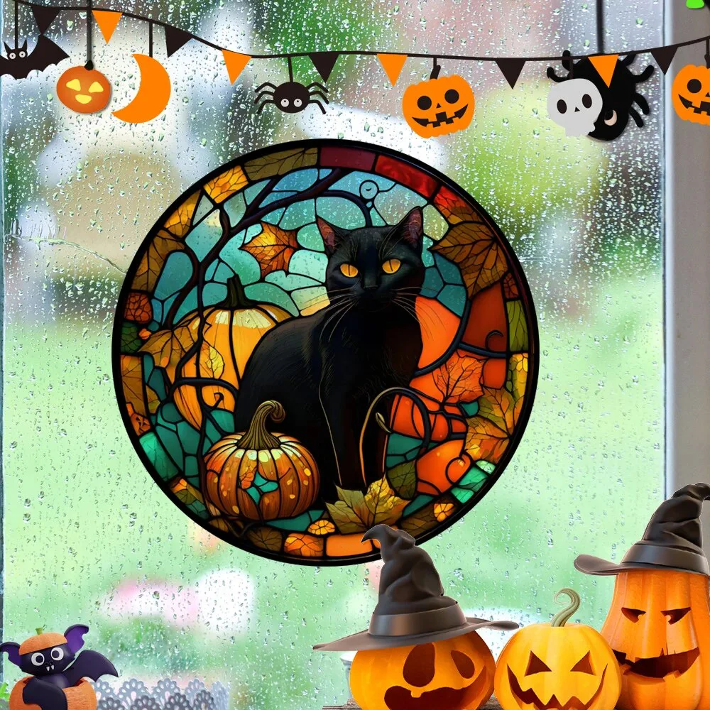 Spooky Window Halloween Removable Stickers - Image 2