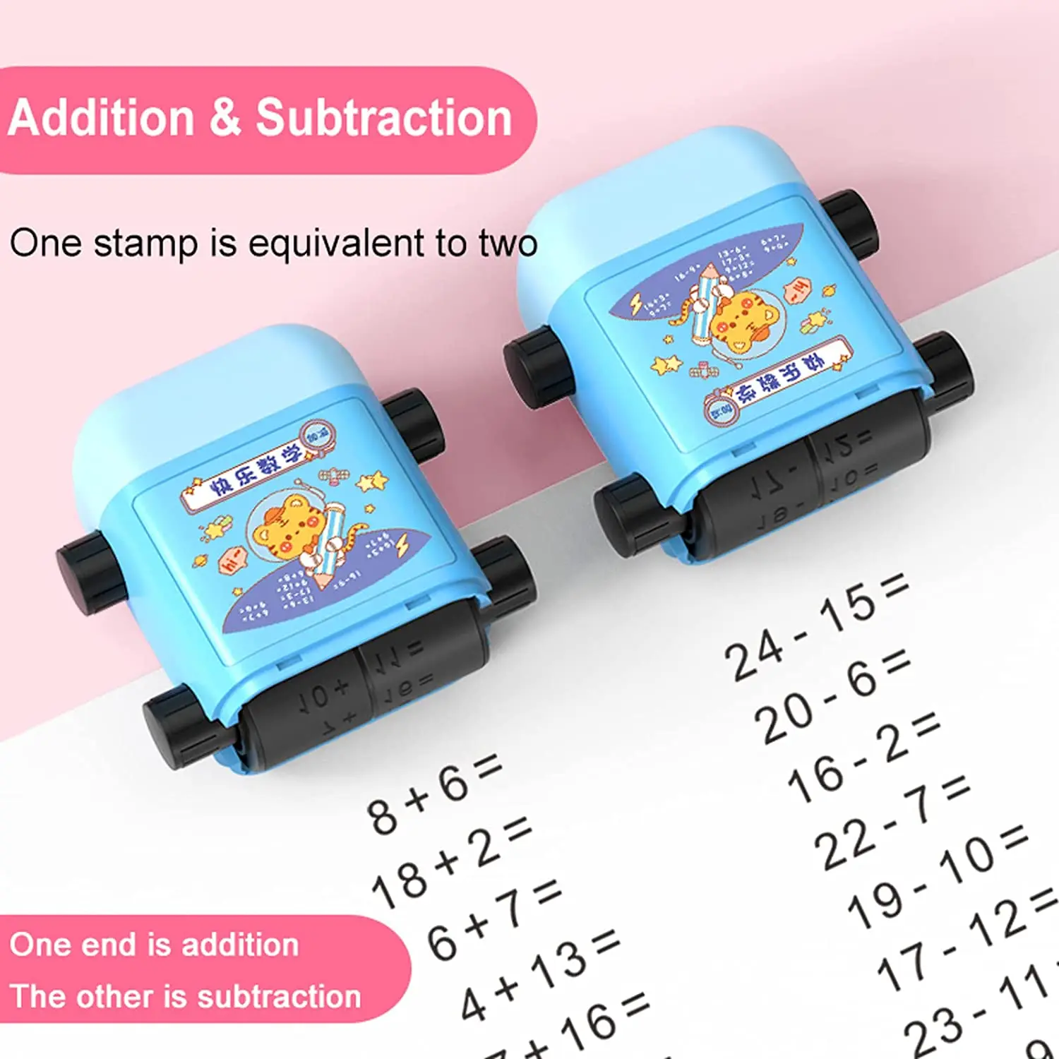 Quick Quiz Math Question Maker Roller Stamp - Image 3