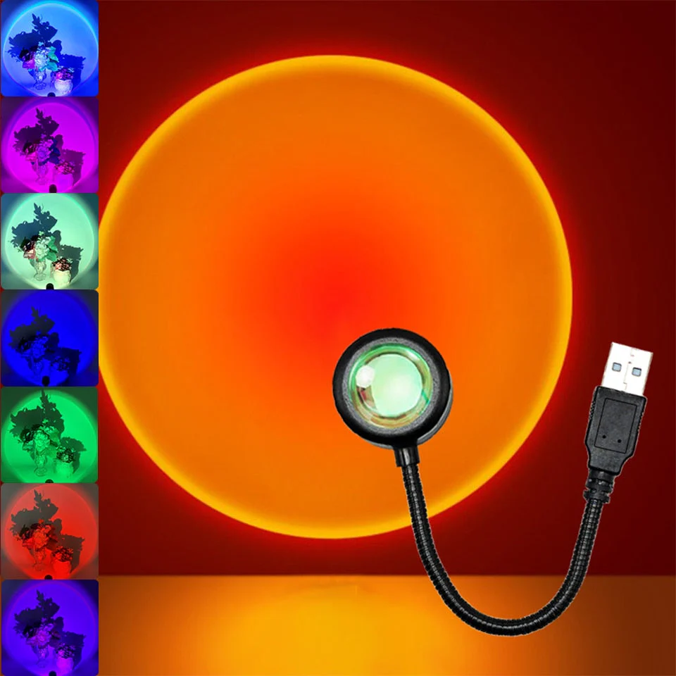 Mini USB Sunset Night Lamp - Image 1