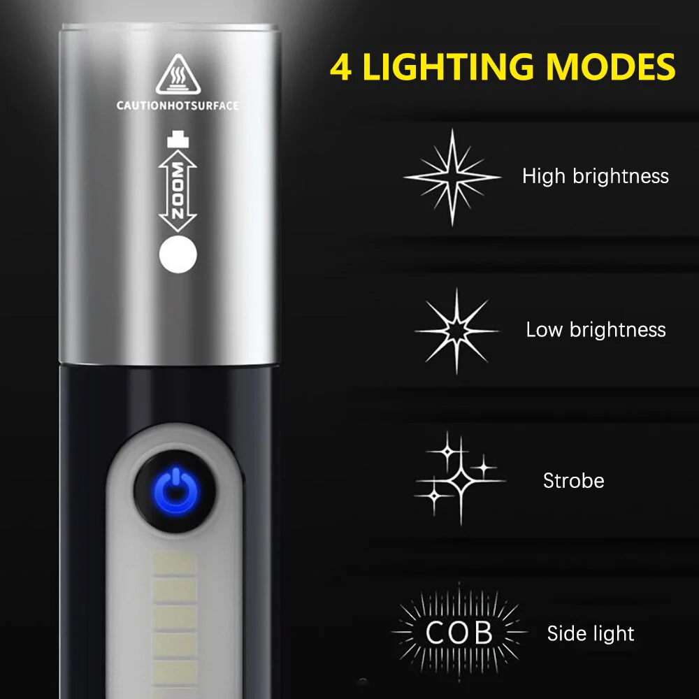 Zoom Ultra-Bright Pocket Led Outdoor Flashlight - Image 3