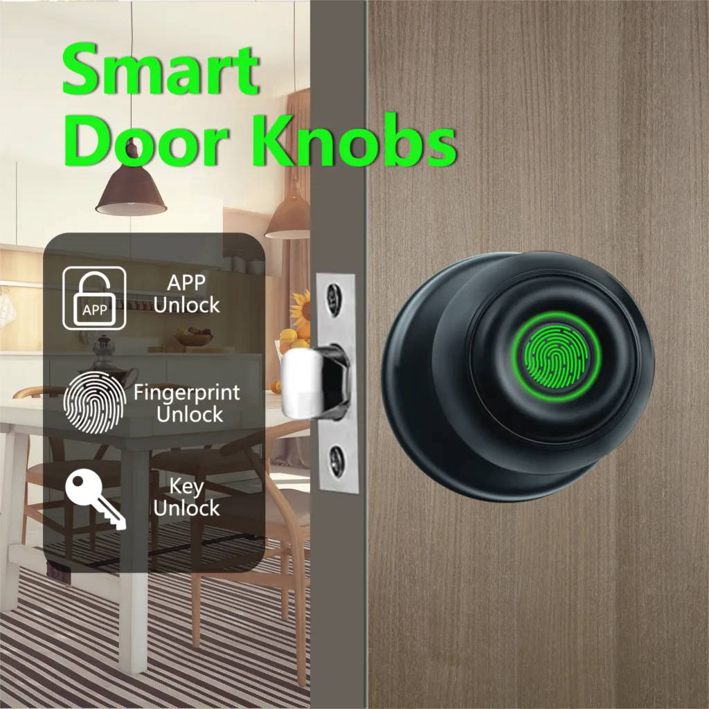 Touch Secure Fingerprint Smart Door Knob - Image 2