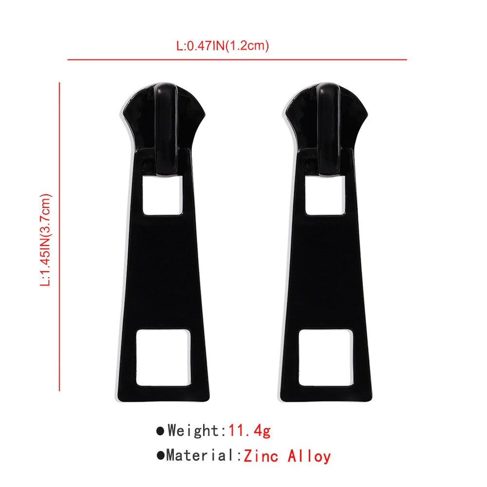 Creative Mini Zipper Earrings - Image 3