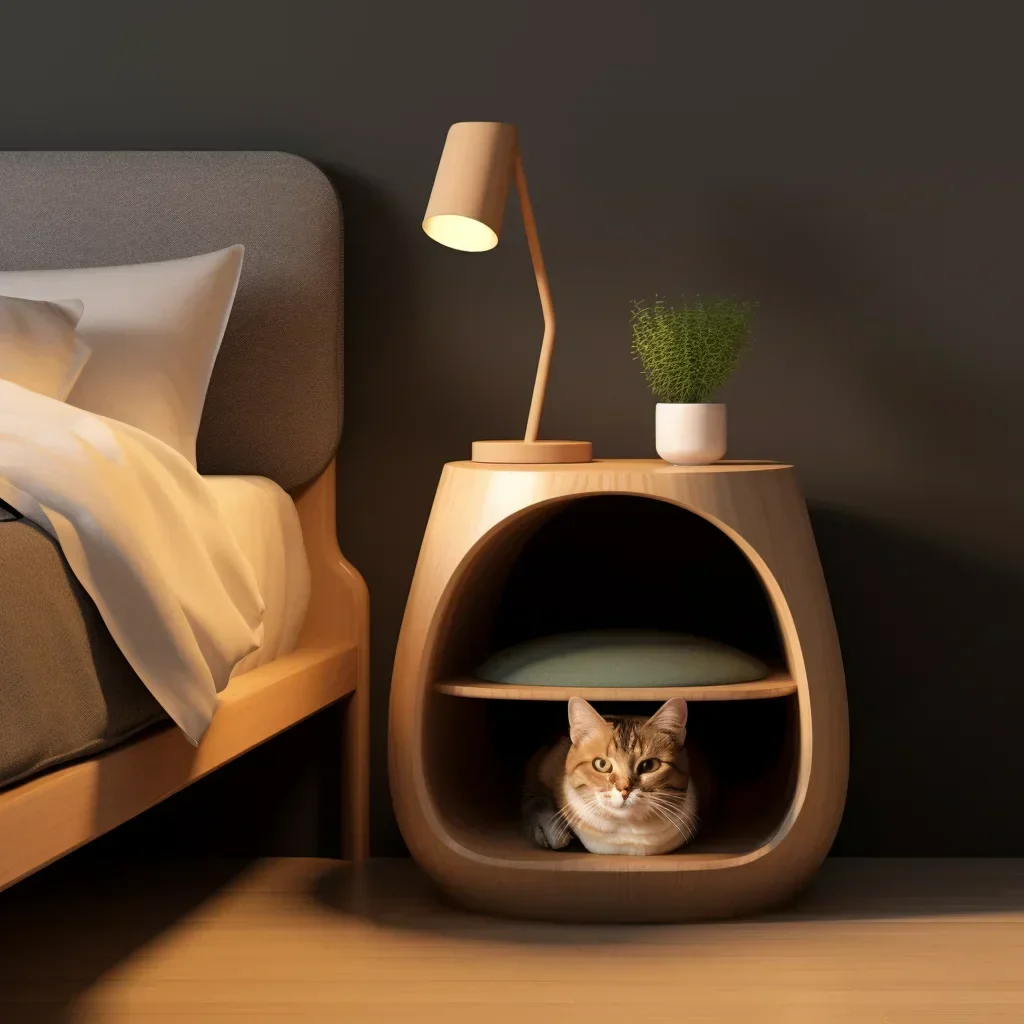 Integrated Cat Bed Nightstand - Image 3