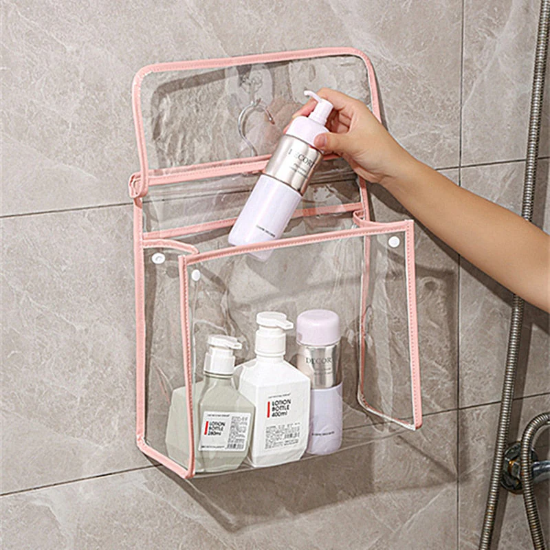 Waterproof Transparent Hanging Bathroom Organizer Bag - Image 1