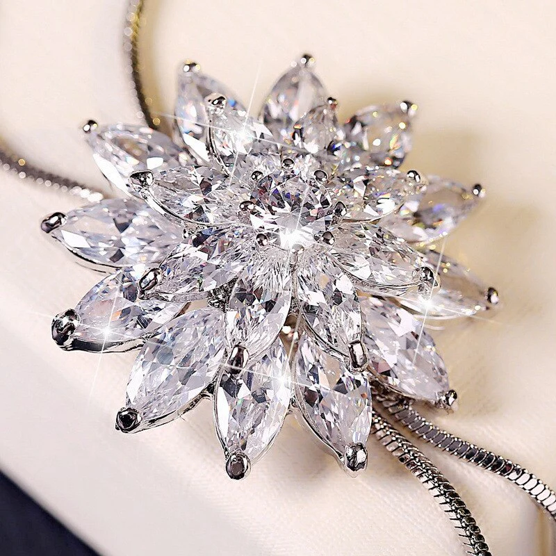 Winter Sparkle Snowflake Necklace - Image 2