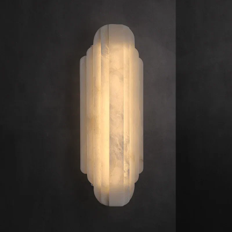 Art Deco Marble LED Wall Sconce Lamp - Image 3