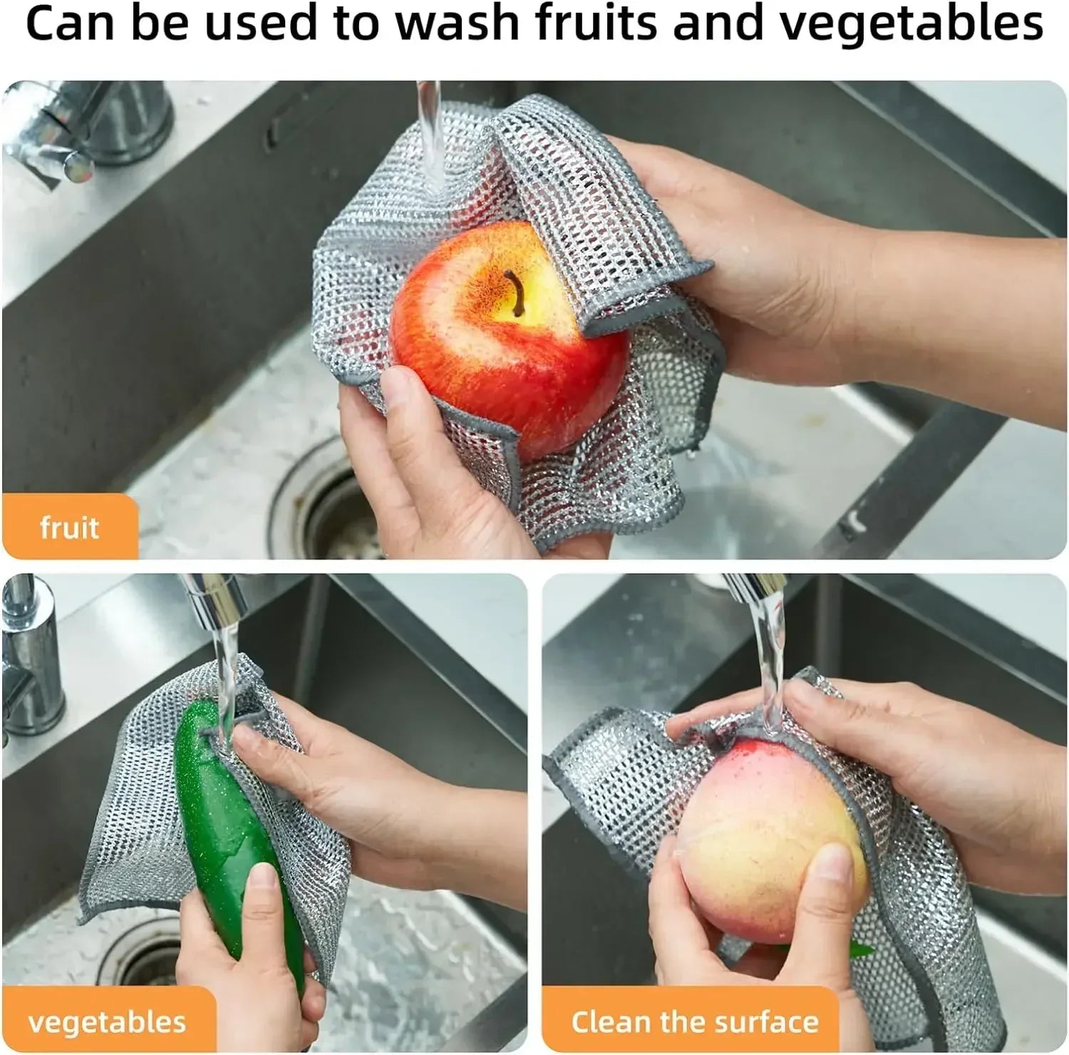 Silver Wire Double-Sided Ultra-Absorbent Design Cleaning Cloth - Image 3