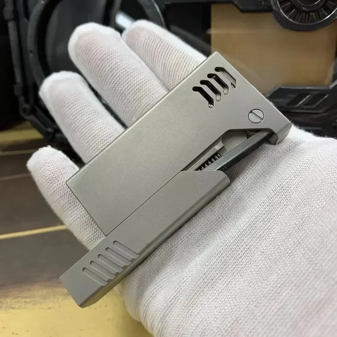 Mechanical Titanium EDC Stress Relief Lighter - Image 1