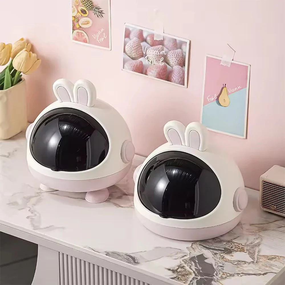 Mini Rabbit Desktop Storage Trash Bin - Image 3