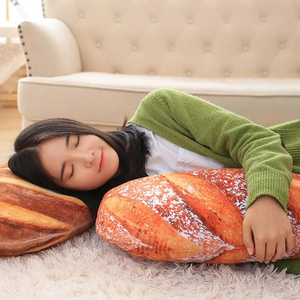 Large Bread Soft Washable Plush Pillow - Image 2
