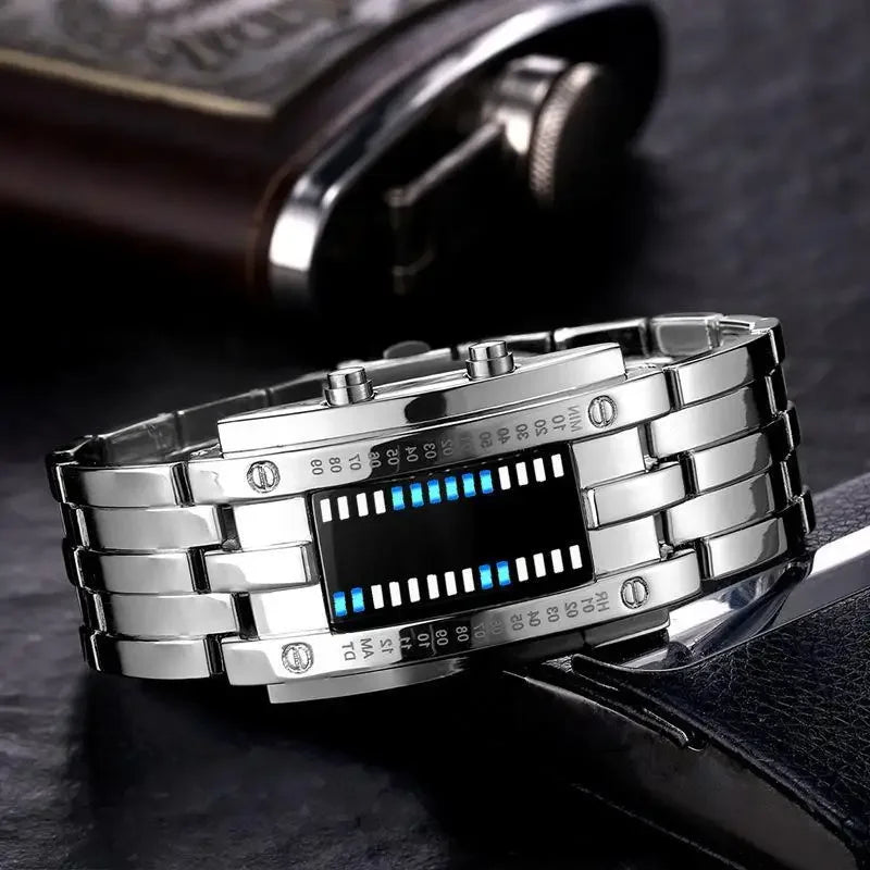Steel Lava Binary Watch - Image 3