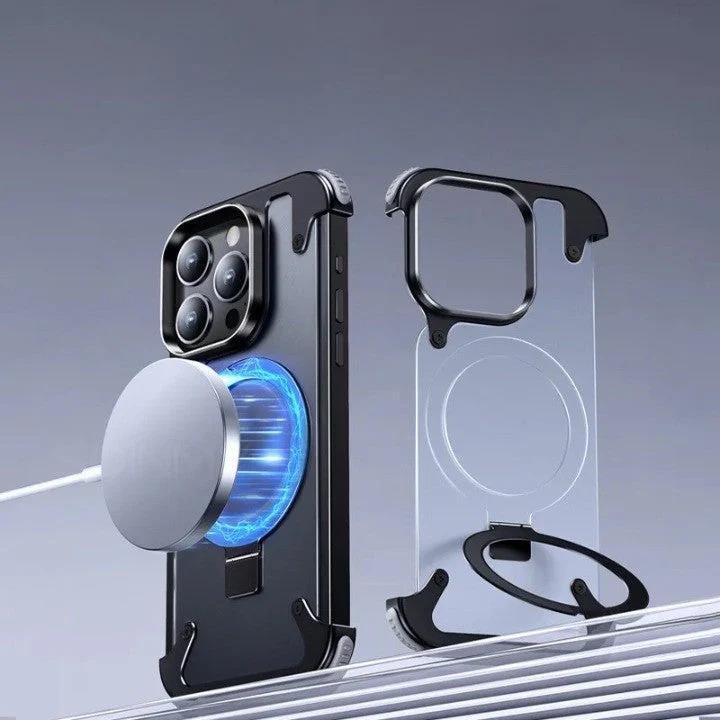 Magnetic Shockproof Metal Bumper Magsafe iPhone Case - Image 1