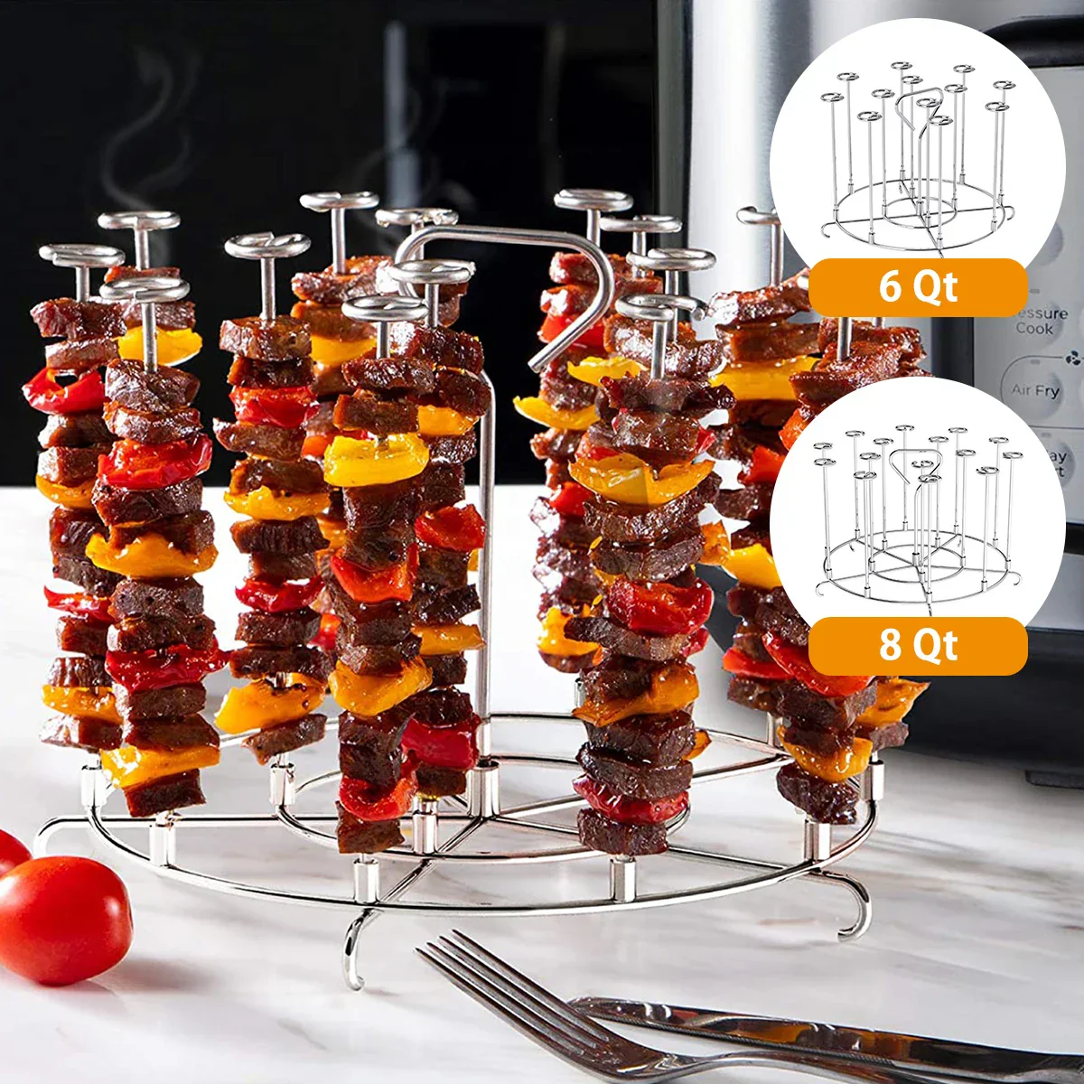 Air Fryer Vertical Kebab Maker Stand - Image 2