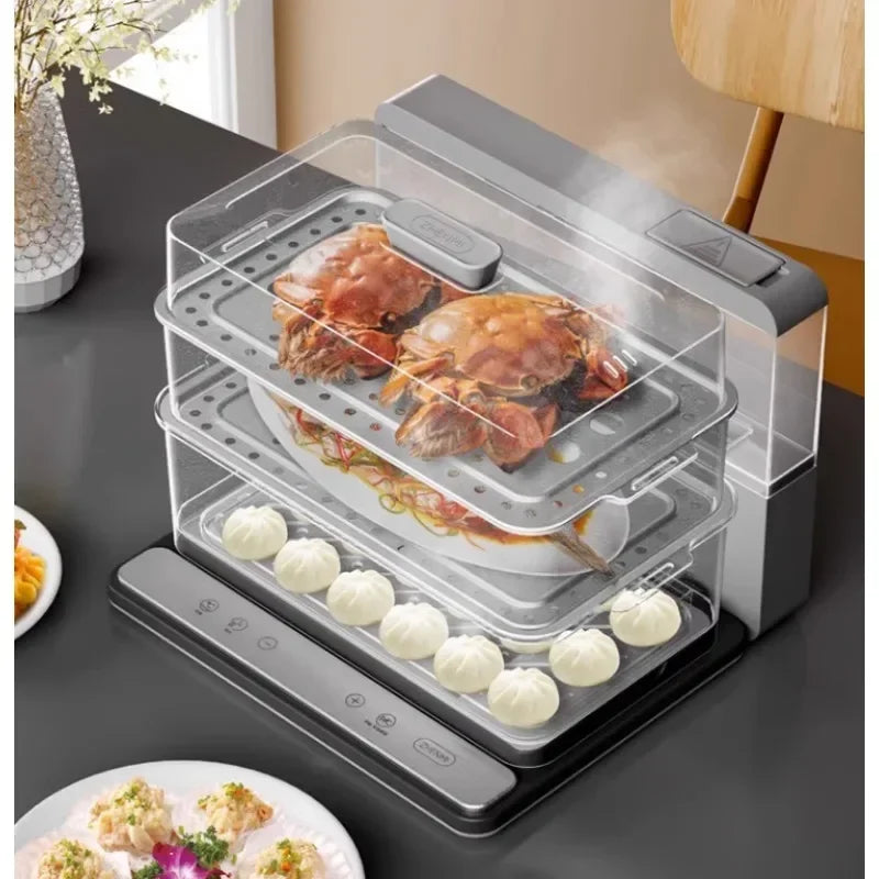 Multi Cook Triple Layer Electric Food Steamer - Image 3