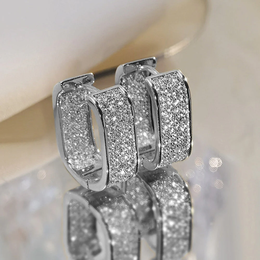 Korean Style Elegant Hoop Earrings - Image 2