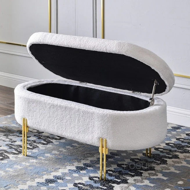 Luxury Storage Organizer Ottoman - Image 3