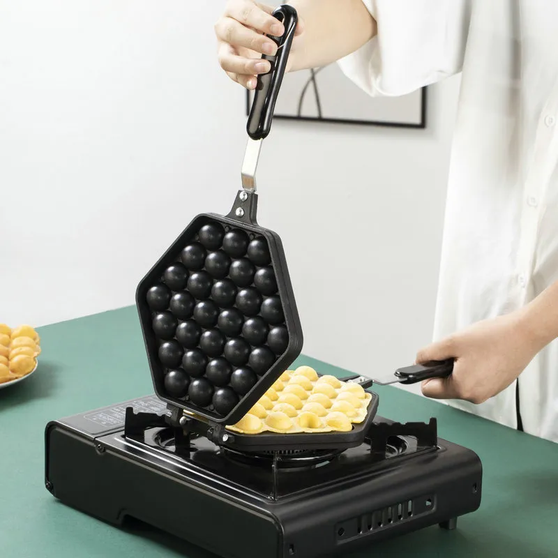 Non-Stick Bubble Egg Waffle Maker Pan - Image 2
