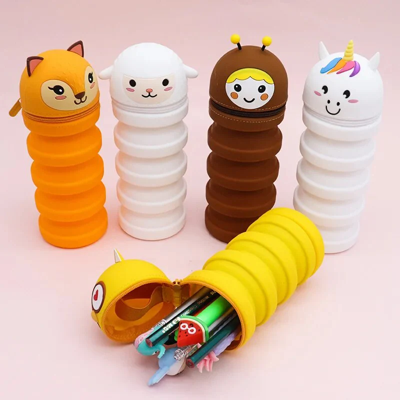 Stretchable Cartoon Flexible Pencil Case - Image 2