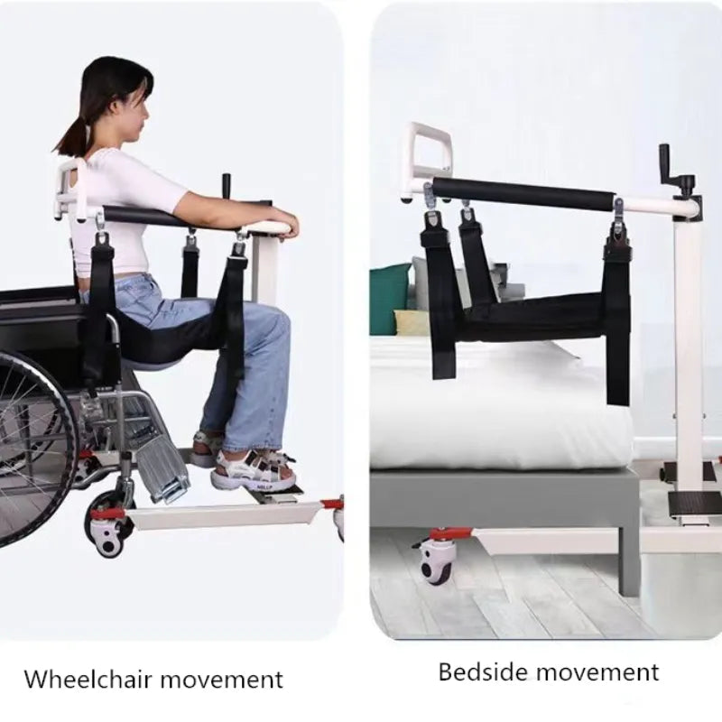 Simplified Elderly Patient Movement Mobility Bed Assistant Wheelchair - Image 2
