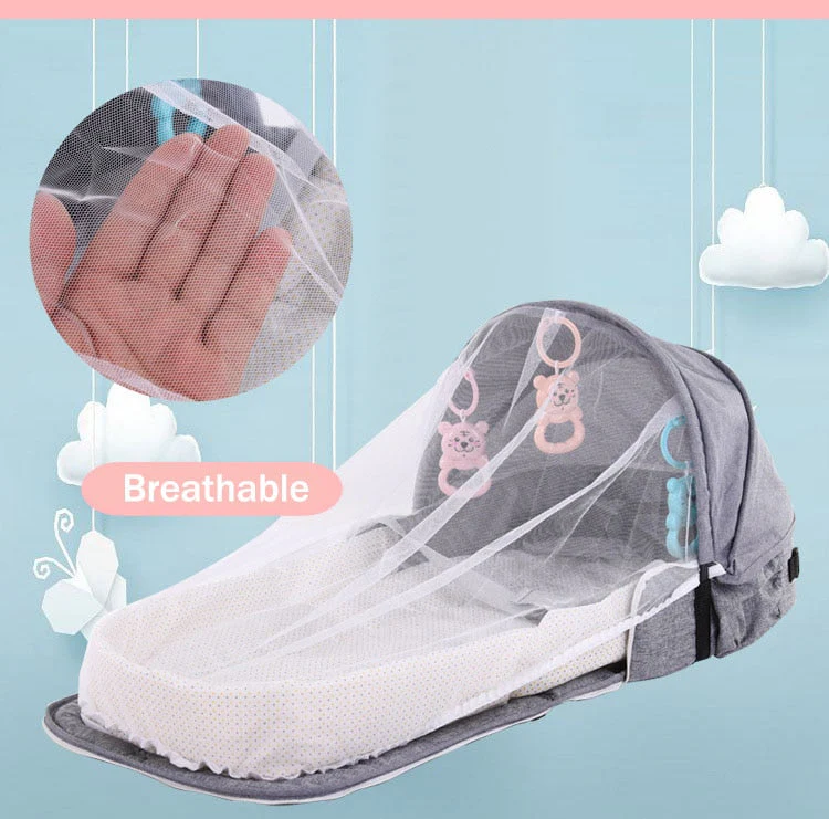 Portable Foldable Crib Baby Nest Backpack - Image 3
