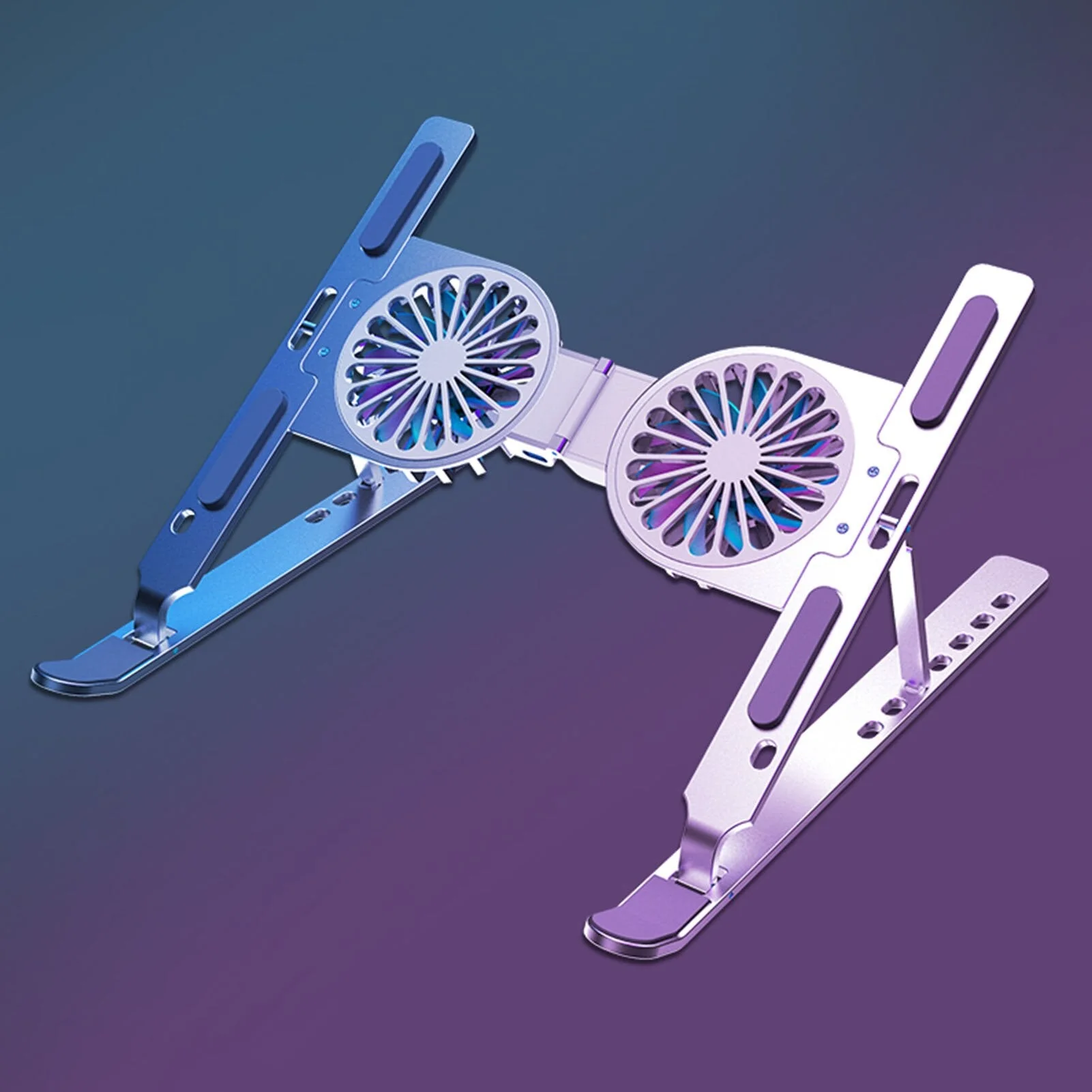 Foldable Dual Fan Laptop Cooler Stand - Image 3