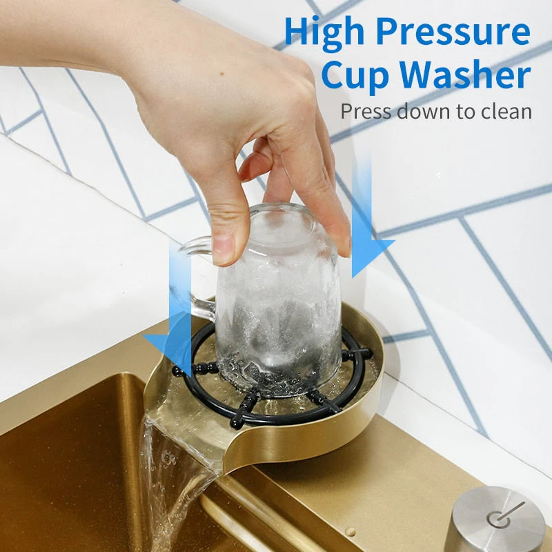Gold Stream Multifunctional Waterfall Kitchen Sink - Image 2