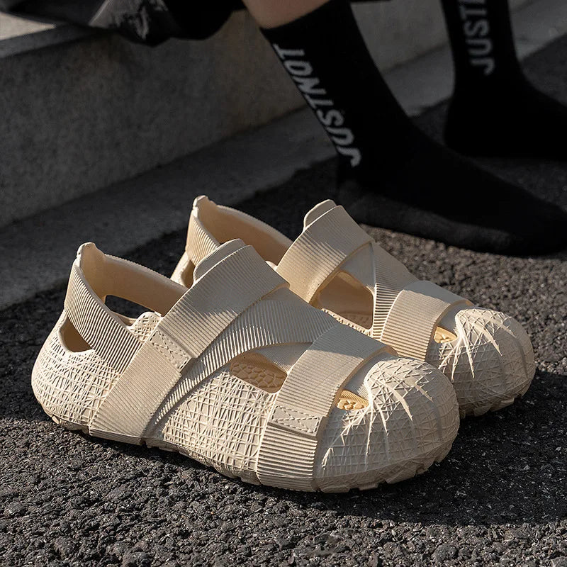 Criss Cross Anti-slip Outdoor Beach Slippers - Image 2