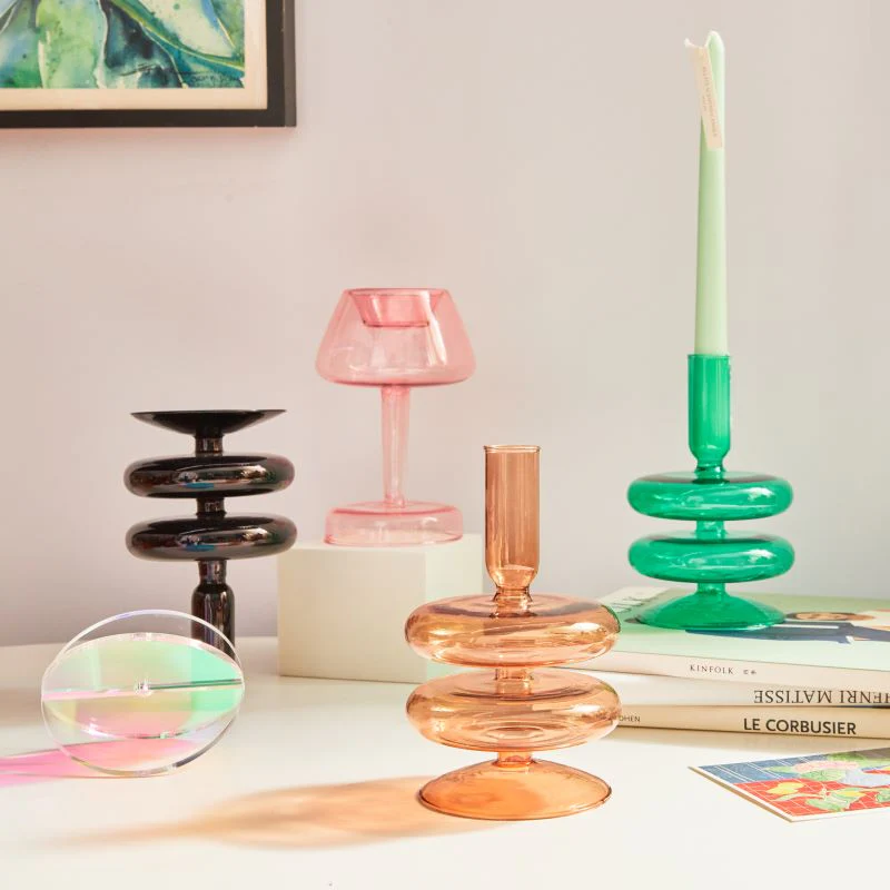 Spiral Geometric Candle Holders - Image 2