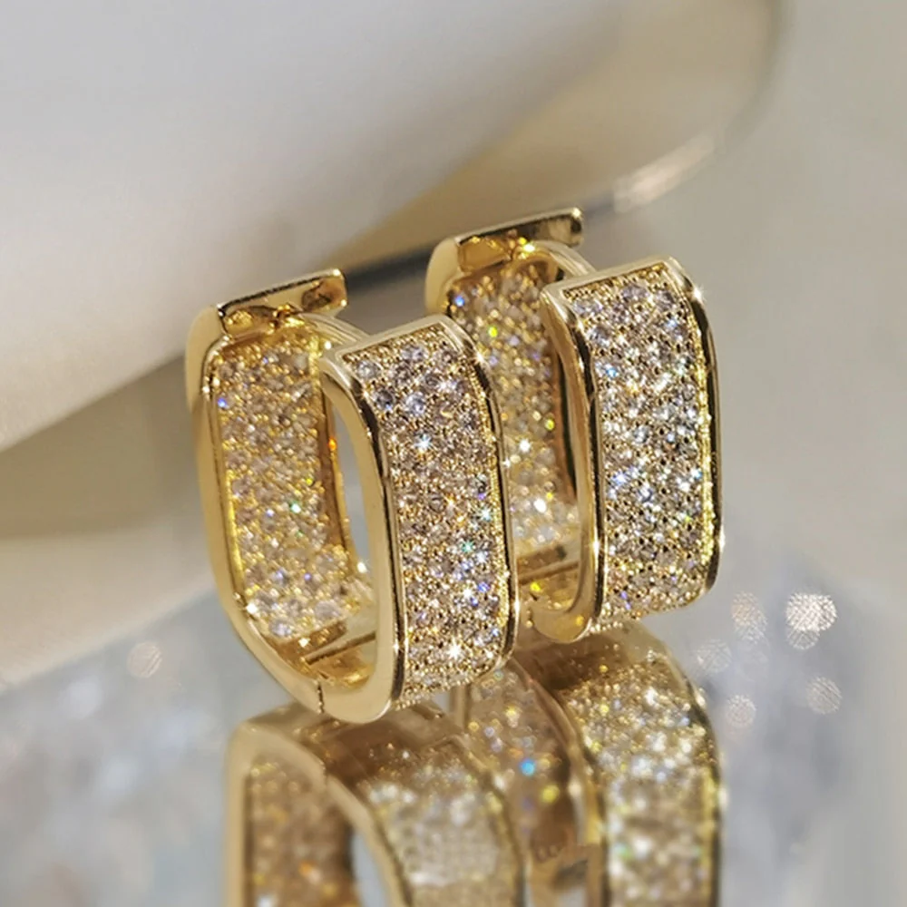 Korean Style Elegant Hoop Earrings - Image 1