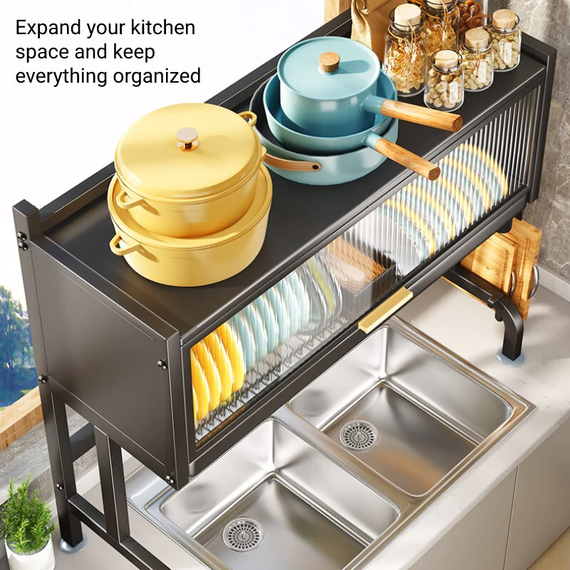 Stainless Surf Elegant Adjustable Dish Drying Rack - Image 2