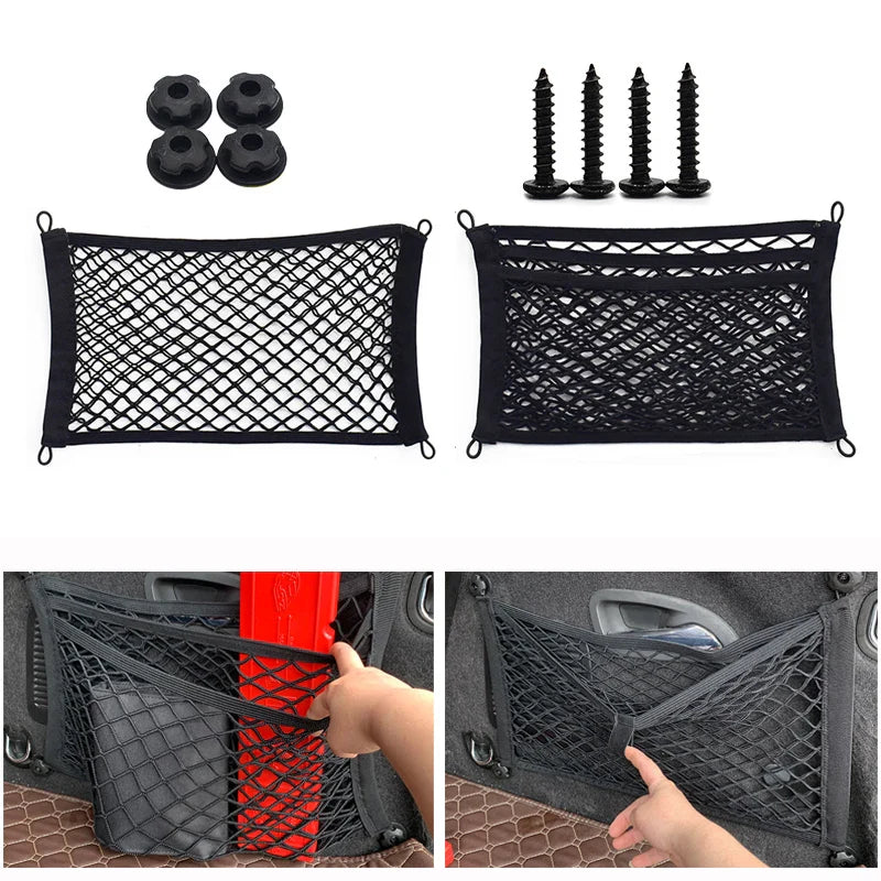 Stretchable Mesh Cargo Net Car Storage Organizer Pocket - Image 2