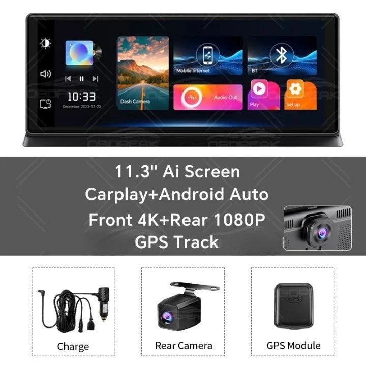 Dual Lens Camera Car Touchscreen Dashboard Smart Screen - Image 3