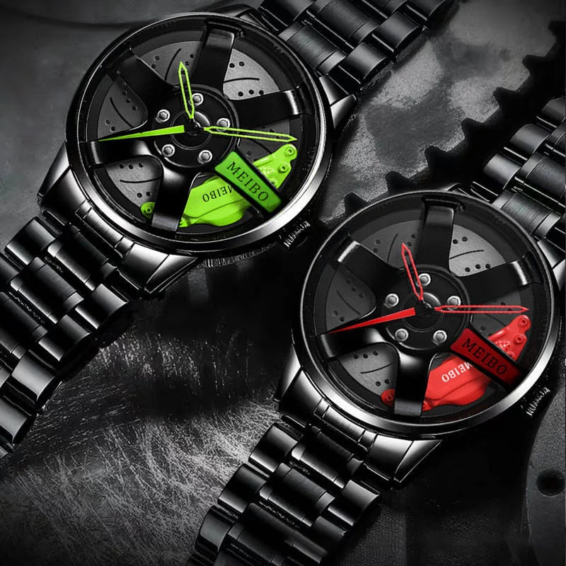 Waterproof Car Wheel Rim Wrist Men Watch - Image 2