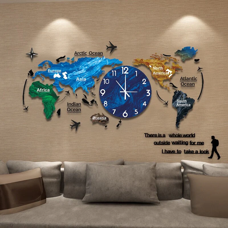 Artsy Time Unique Acrylic 3D DIY Wall Clock - Image 3