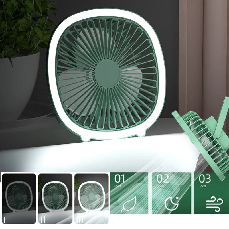 Compact Easy Mini Night Lamp USB Air Cooler - Image 2