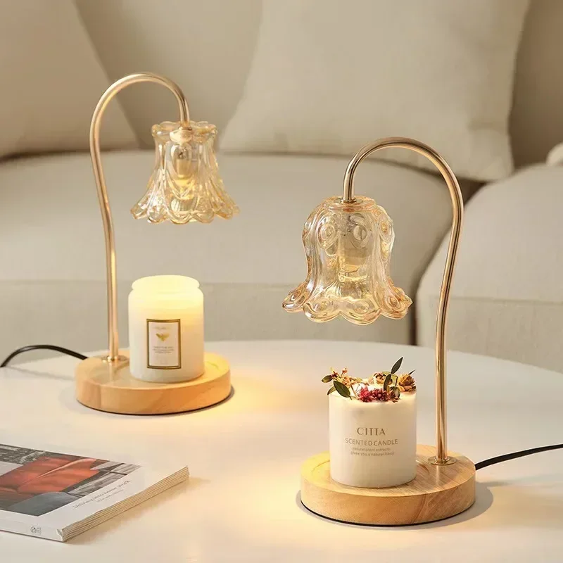 Flower-Shaped Warm Audience Candle Warmer Lamp - Image 1