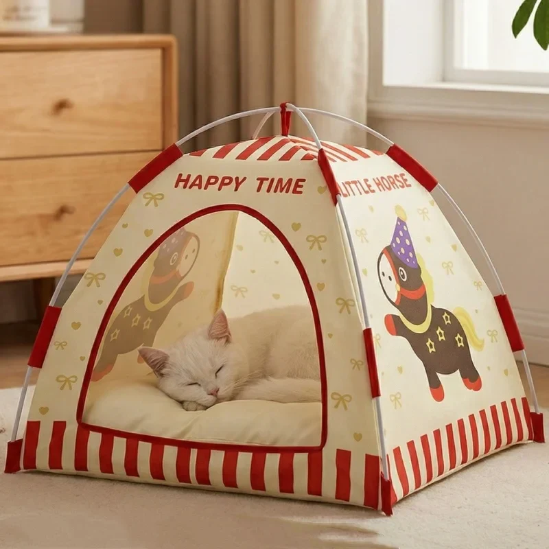 Cute Print Indoor Pet Tent Bed House - Image 2