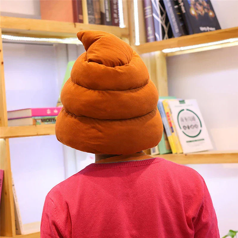 Funny Fake Poop Emoji Hat - Image 1