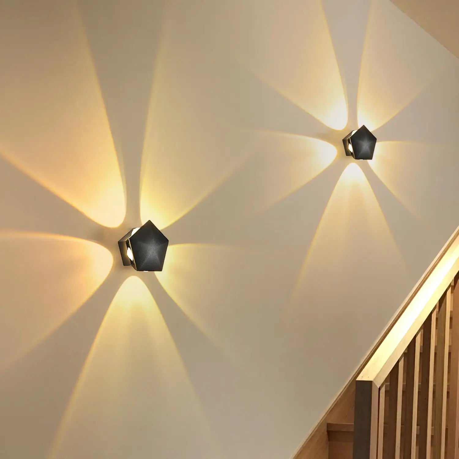 Black Prism Ambient Minimal Wall Lamp - Image 2