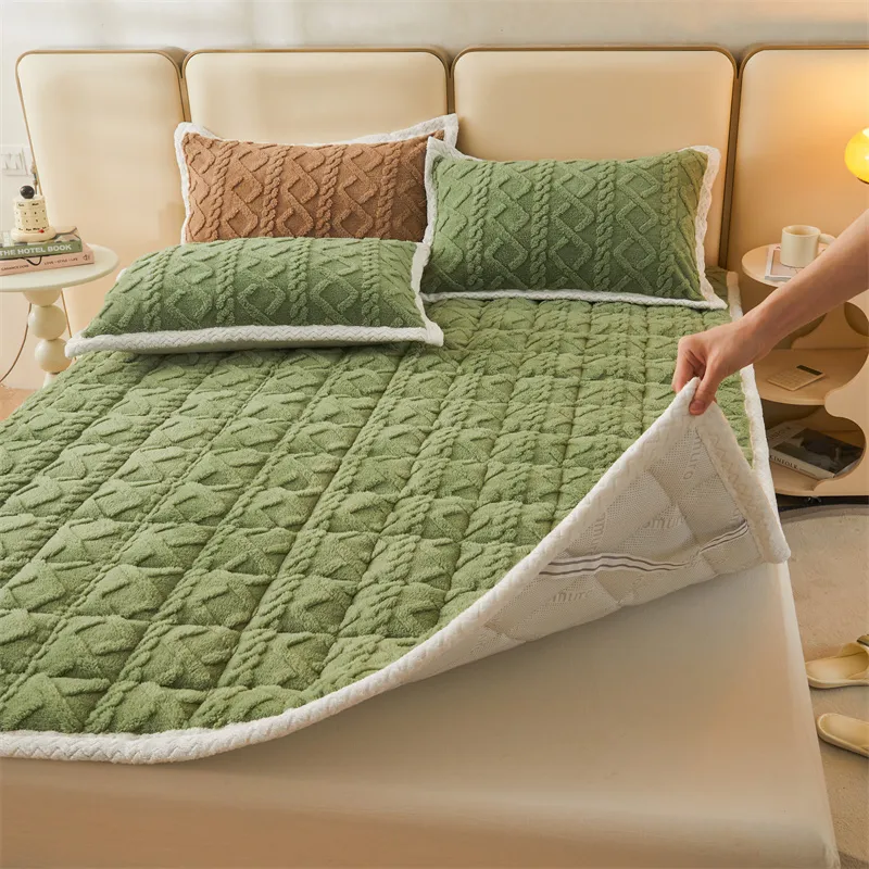 Thick Warm Winter Blanket Mattress Pad - Image 3