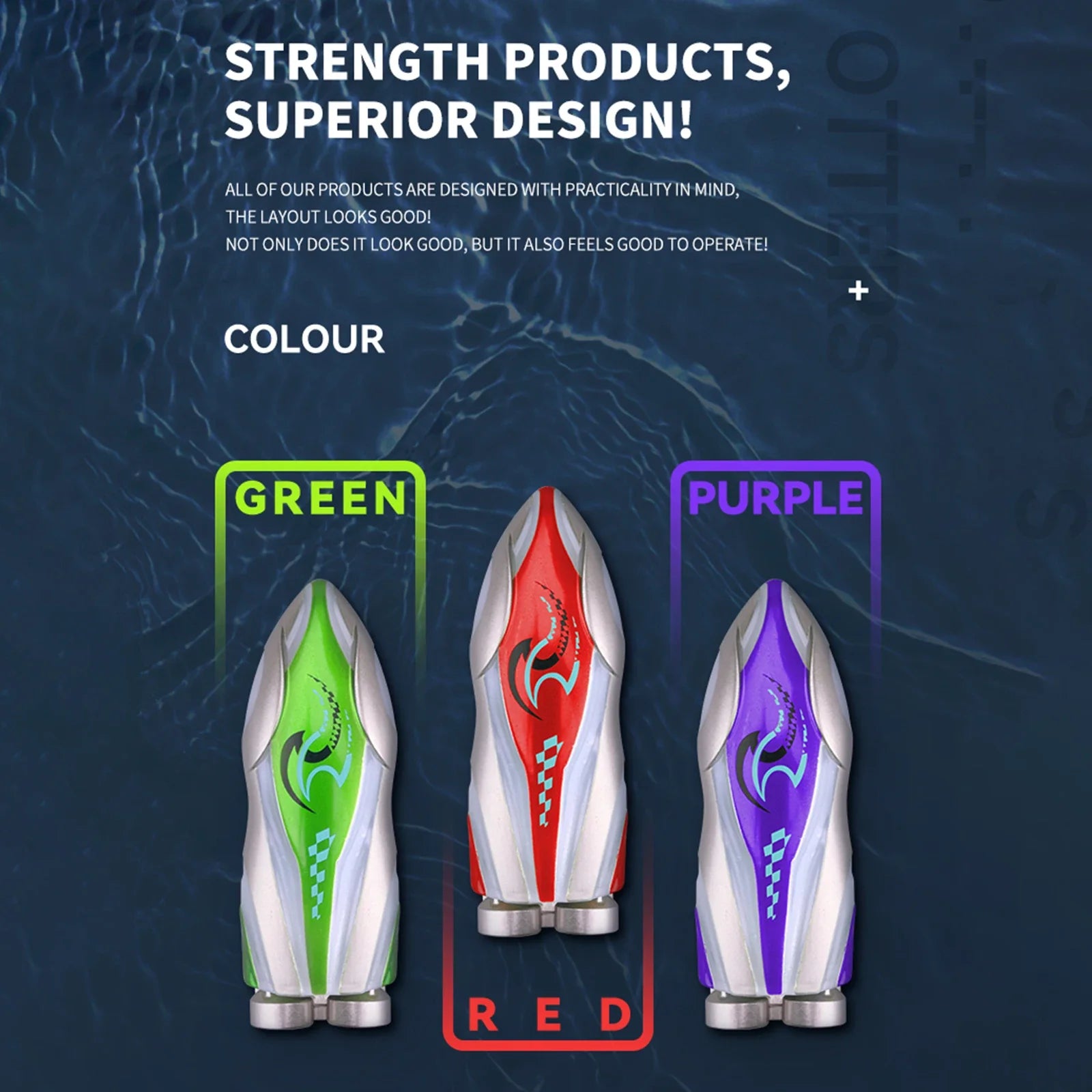 High-Speed LED Light Remote Mini Toy Boat - Image 3